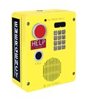 Emergency Telephone  Single-Button Auto-Dial with CALL Pushbutton and Keypad  Surface-Mount  Rugged 