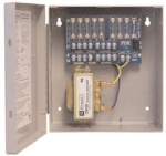 CCTV Power Supply  8 Fused Outputs  24/28VAC @ 4A  115VAC  BC100 Enclosure