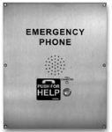 VoIP ADA Compliant Stainless Steel Emergency Phone with Dialer and Voice Announcer  Flush Mount Only