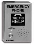 VoIP ADA Compliant Stainless Steel Vandal Resistant  Emergency Phone with Dialer and Voice Announcer