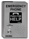 ADA Compliant Stainless Steel Vandal Resistant  Emergency Phone with Dialer and Voice Announcer  Sur