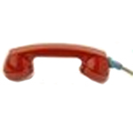 Replacement Volume Control Handset for 2500 Telephone with Curly Cord  Red