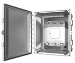 Polycarbonate NEMA4 Box for Wireless Gear 24in. x 24in. x 10in. Solid Hinged Door