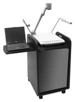 Multimedia Stand Designed to support LCD Projectors Overhead Projectors & Laptops Black