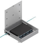 2U Suspended Ceiling Zone Enclosure Mounting Holes for Up to 7 Antennas