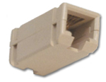 Inline Coupler  6-Position  4-Conductor  Reverse Wiring  Ivory Housing (special pricing while supplies last)