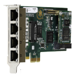 Four (4) span digital T1/E1/J1/PRI PCI-E