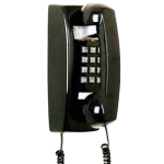 (SCITEC) 2554W Single-Line Wall Phone (No Message Waiting)  Black