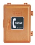 Weatherproof Telephone Enclosure with Lock and Spring Door Options Grey **Non-Returnable**