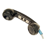 18in. Armored Cord Handset w/ Two-Button Volume Control Black ** call for current pricing **