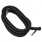 Phone Coil Cord 25-Feet Landline Telephone Accessory Black