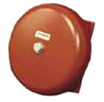 AC VIB Bell Indoor/Outdoor 115VAC 10in. Shell Red