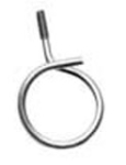 Threaded Bridle Ring  1 1/4in. Dia  1/4in. Screw  Metal (Box of 100)
