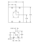 UCP Module One Circular Flange Punchouts Black brushed and anodized finish