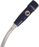 Omnidirectional Dynamic Microphone 1 DPDT Push-to-Talk Switch 19in. Gooseneck 2 3/4in. Flange and 6ft. Cable - Chrome