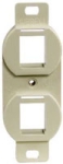 Outlet Frame Duplex 106 2 Port Electric Ivory