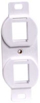 Outlet Frame Duplex 106 2 Port White