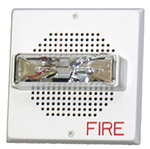 Chime Strobe Square Wall 24 VDC 15/30/75/110CD White