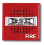 Chime Strobe Square Wall 24 VDC 135/185CD Red