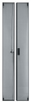 79% Open Area Split Rear Door Option for 44 Space DRK Series Racks Steel Black Finish