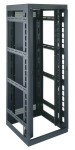 44 Space (77in. ) 19in. W x 42in. Deep Gangable Rack w/ Cage-Nut Rackrail  Cbl Mgmt Ducts without Rear Door  Black Finish   ***Drop Ship Only***