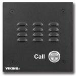 VoIP Speaker Phone with Call Button Black Aluminum Faceplate Flush Mount with Included Rough-In Box or Surface Mount with an Optional VE-5x5