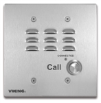 VoIP ADA Compliant Stainless Steel Emergency Phone with Dialer and Voice Announcer Flush Mount in a Double Gang Box or Surface Mount with Optional VE-5x5 with Enhanced Weather Protection (EWP)