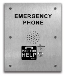 VoIP ADA Compliant Emergency Phone for GAI-Tronics Applications Flush Mounts in a GAI-Tronics Back Box with Enhanced Weather Protection (EWP)