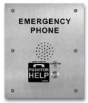 ADA Compliant Stainless Steel Emergency Phone for Talk-A-Phone Applications Flush Mounts in a Talk-A-Phone Back Box with Enhanced Weather Protection (EWP)