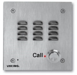 Handsfree Speaker Phone with Dialer Vandal Resistant 14 Gauge Louvered Stainless Steel Faceplate Flush Mount with Included Rough-In Box or Surface Mount with Optional VE-5x5 with CE Mark