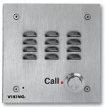 Handsfree Speaker Phone with Dialer Vandal Resistant 14 Gauge Louvered Stainless Steel Faceplate Flush Mount with Included Rough-In Box or Surface Mount with Optional VE-5x5 with Enhanced Weather Protection (EWP)