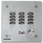 VoIP Stainless Steel Handsfree Speaker Phone Vandal Resistant 14 Gauge Louvered Stainless Steel Flush Mount with Included Rough-In Box or Surface Mount with an Optional VE-5x5 with Enhanced Weather Protection (EWP)