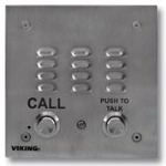 Stainless Steel Handsfree Phone with Dialer and Push-To-Talk Button Flush Mount with Included Rough-In Box or Surface Mount with an Optional VE-5x5 with Enhanced Weather Protection (EWP)