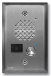 Stainless Steel Entry Phone with Color Video Camera  Auto Disconnect  Blue LED  Flush Mounts in Single Gang Box or Surface Mount with an Optional VE-3x5 with Enhanced Weather Protection (EWP)