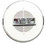 2 Watt Speaker Strobe Round Ceiling 24VDC 15/30/75/95CD Nickel