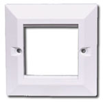 Wallplate Frame International Continental Frame Beveled Edge 1 Gang White