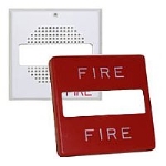 Grill Plate for E50 Speaker Strobe Fire Lettered Red