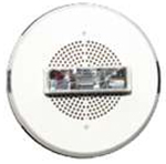 8 Watt Speaker Strobe Ceiling 24 VDC 15/30/75/95CD No Lettering White