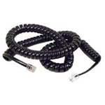 Coiled Telephone Handset Cord 25 Ft Black ** Call For Current Pricing **