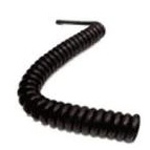 Telephone Handset Cord with Flat Black Cable with 4 Inch Lead  6 Ft  ***Call For Current Pricing***