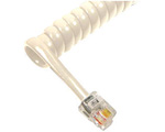 Telephone Handset Cord with Misty Cream Cable with 1.5 Inch Lead 6 Ft ***Call For Current Pricing***