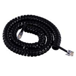 Telephone Handset Cord with Black Cable with 4 Inch Lead 12 Ft