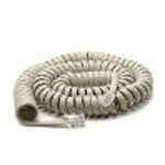 Telephone Handset Cord with Dark Ash