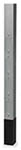 Aluminum Service Pole 3 Service 12ft. 2in. Blank Pole Divider 4 Decorator Device Knockouts Gray **Drop Ship Only**