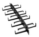 Horizontal Cable Manager 1 Rack Unit Front/Rear D-Ring