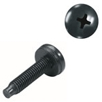 10-32 Rust Resistant Rack Screws 500 Pieces Black Gloss Finish