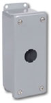 Hi-Impact Surface Mount Box NEMA 4X Steel 1 Port Gray