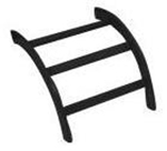 NextFrame Ladder Rack Inside Radius 12in. Black