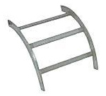 NextFrame Ladder Rack Inside Radius 18in. Gray