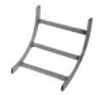 NextFrame Ladder Rack Outside Radius 6in. Black